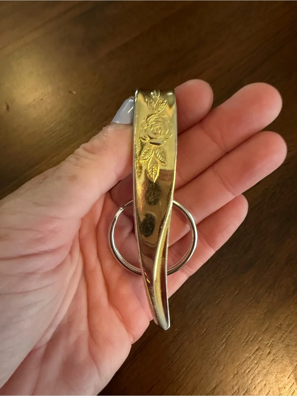 Stainless Rose Spoon Purse Clip